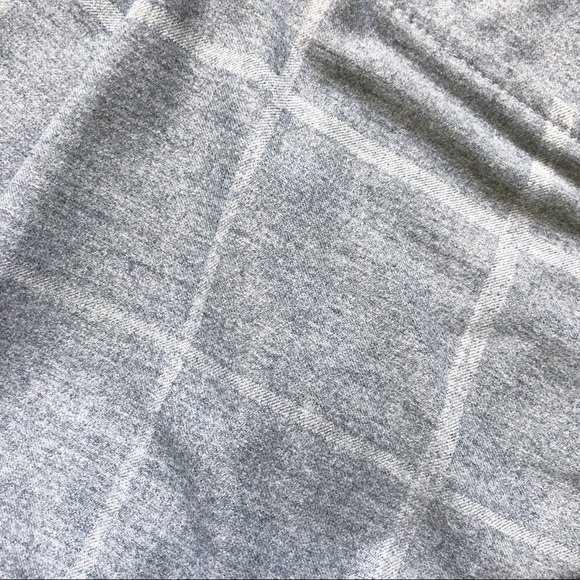 AMBER SAKAI Asymmetrical Waist Crisscross Crossover Waist Gray Plaid NWT… - Picture 13 of 16